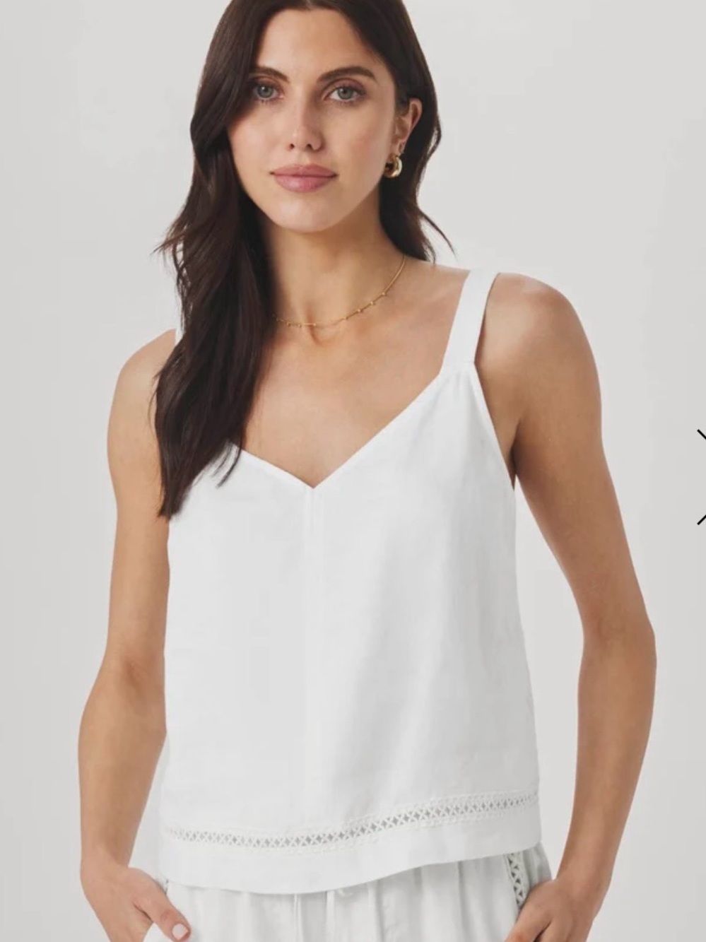 Splendid Stella Linen Trim Tank
